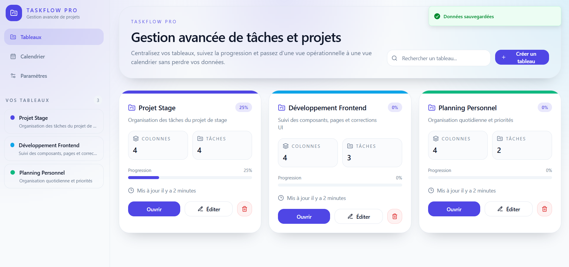Advanced Task Management Application project screenshot